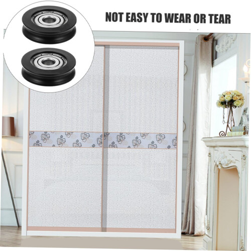 4pcs Nylon Door Window Roller Set, Smooth Bearing Movement,  Load Capacity, Easy Screw Installation 2