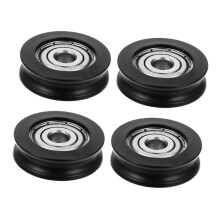 4pcs Nylon Door Window Roller Set, Smooth Bearing Movement, Load Capacity, Easy Screw Installation