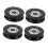 4pcs Nylon Door Window Roller Set, Smooth Bearing Movement,  Load Capacity, Easy Screw Installation 1