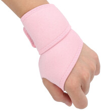 Wrist Brace Adjustable Compression Support Breathable OK Cloth Wrist Strap for Pain Relief Pink