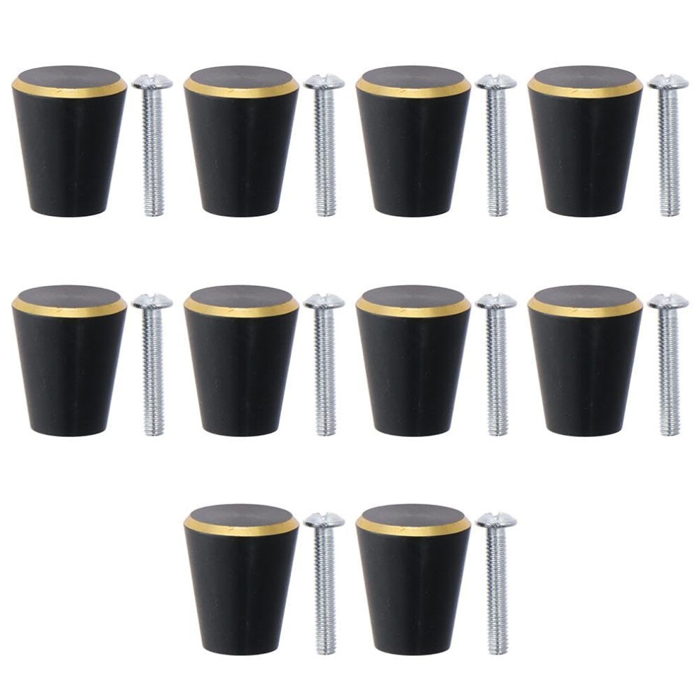 10 Pcs Matt Black Aluminum Cabinet Knobs And Drawer Pull Handles For Dresser Wardrobe Cupboard 9351714408394