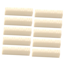 10pcs Preslotted Mandolin Nut Replacement Plastic Mandolin String Nut for Enhanced Tone and Durability