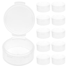 20Pcs Clear Small Plastic Storage Box for Earplugs Home and Travel Use