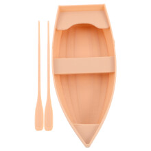 1Ensemble Canoë Plastique Beige Ornement Pour Salon Et Bureau