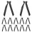 12Pcs Black Bowknot Decor for Presents Self-Adhesive Elegant Bows 1
