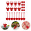 8Sets Mini Bouwhelm En Schep Set Rood Plastic Accessoires 6