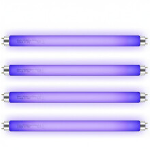 Enhon 4 Pack T8 F10W 13 UV Replacement Bulbs Indoor light tubes for 20W electric fly killers bug zappers