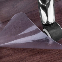 Clear PVC Office Chair Mat 0.6x0.4m Anti Slip Vinyl Floor Protector for Hardwood Floors Waterproof
