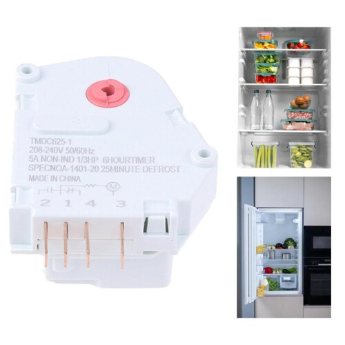 Refrigerator Defrosting Timer Adjustable Defrost Timer Controller Refrigerator Replacement for Restaurant Home Hotel 1