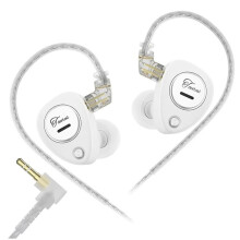 KZ Taurus in-Ear Monitor Headphones Dual 8mm Drivers Powerful Bass Gaming Earbuds Wired Noise Cancelling A