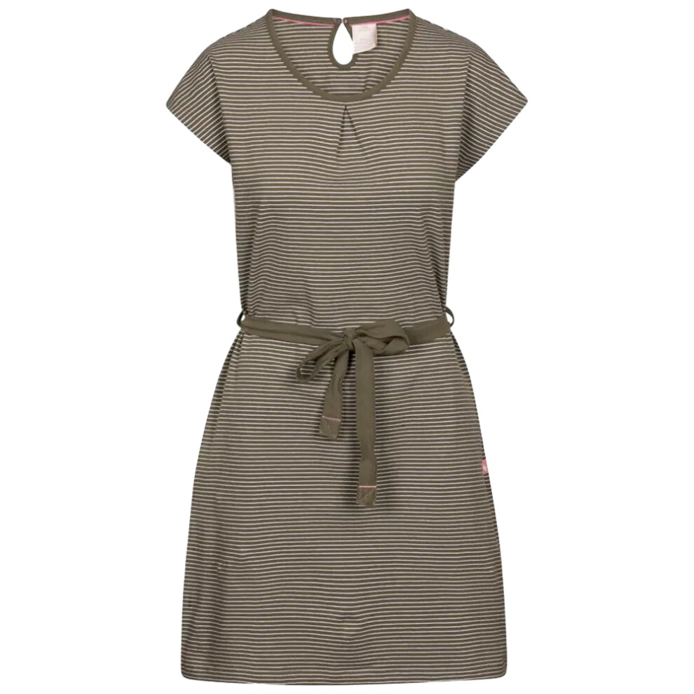 Trespass (3Xl, Herb Stripe) Womens/Ladies Lidia Round Neck Cotton Dress
