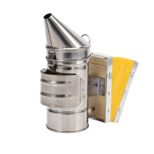 Stainless Steel Bee Smoker for Beekeeping with Heat Shield, RustResistant Body and Bellow