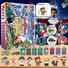 (Black) National Lampoon Christmas holiday advent calendar 2024 24-day Christmas advent calendar contains 24 gifts