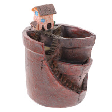Hanging Planter for Succulents and Herbs with BuiltIn Drainage Hole, Decorative Indoor Small Pot