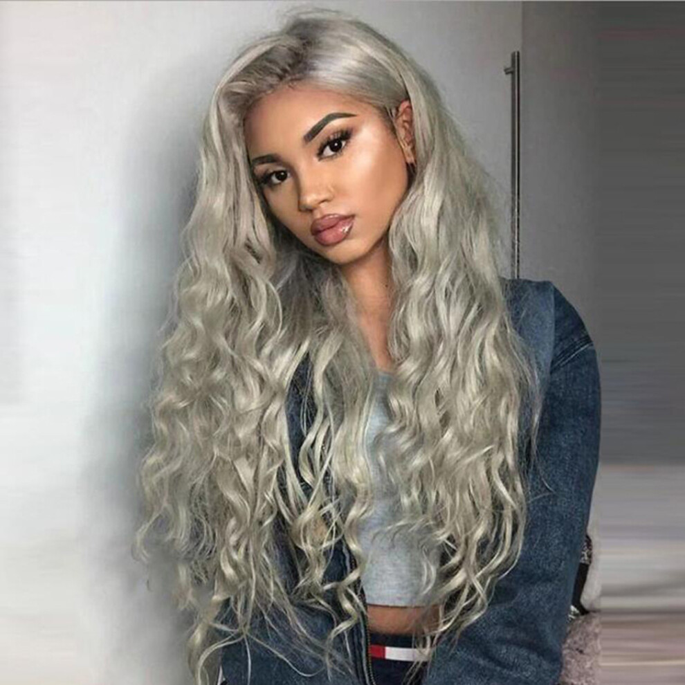Dachuang Beauty Women\'S Grey Curly Wig - Stylish Hair Piece