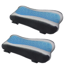 2Pack Memory Foam Armrest Pads for Office and Gaming Chairs, Ergonomic Pressure Relief Cushions, Blue