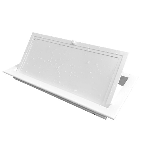35x35cm Lockable White Metal Access Panel for Ceiling and Wall, Decorative Bathroom Maintenance Door