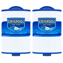 47 Sq Ft Hot Tub Filter Cartridge 2 Pack, Efficiency Spa Filter Replacement Compatible with 6CH47 FC0315 PTL47WP4