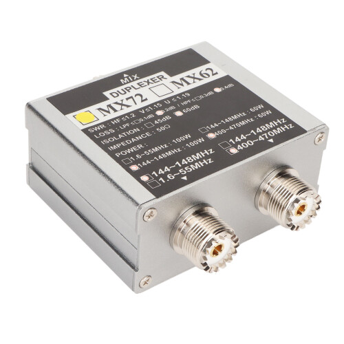 MX72 HAM Antenna Combiner 100W 144-148/400-470MHz