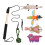 7pack Durability Pet Training Accessories Features Flirts-Gold 1