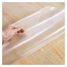 PVC Floor Protector Mat 85x135cm Clear Chair Mat for Carpet and Hardwood, Scratch‑Resistant Non‑Slip Design