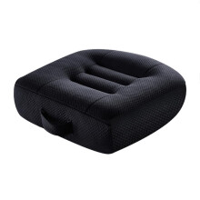 Office Chair Cushion for Back Support, Ergonomic Memory Foam Seat Pad for Long Sitting and Car Use, Black 15.7x15.7