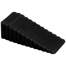 Heavy Duty Door Stopper Wedge 2 Pack Black, Adjustable NonSlip Design, Noise Reduction Cushion, NonScratch Protection