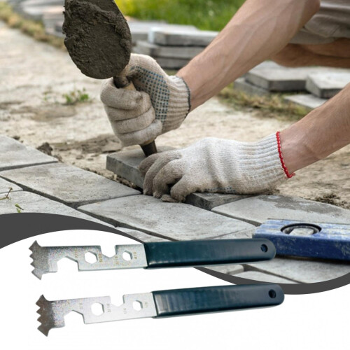 2 Pack Paver Removal Tool, Double Joint Non Slip Handle Paver Pulling Tool for Patio 2