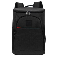 20L Waterproof Leakproof Insulated Cooler Backpack with Thickened Thermal Lining and Large Capacity for Camping Picnic BBQ Black