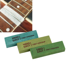 3PCS Guitar Fret Erasers for Rust Removal Polishing Rubber Blocks Cleaning Tool