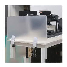 Clear Acrylic Desk Divider 30x120cm Freestanding Privacy Panel for Office Classroom Students