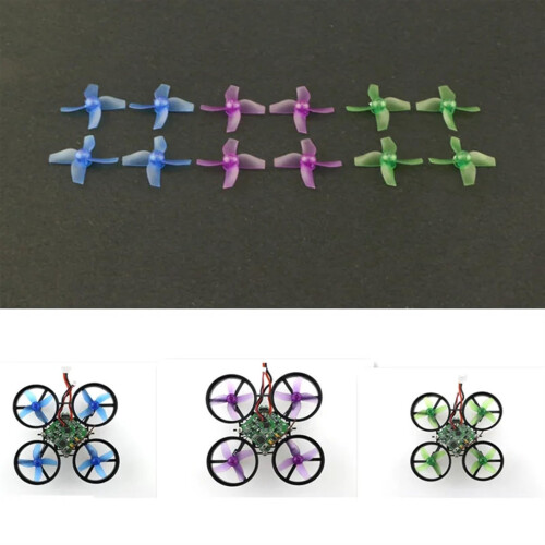 Transparent Blue 31mm Tiny Whoop Propellers for E010 H36 Inductrix FPV Drone, Durable Polycarbonate Props 1