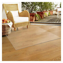 Clear Plastic Chair Mat for Hardwood Floors, 2mm Thick AntiSlip Transparent PVC Floor Protector 110140cm