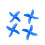 Transparent Blue 31mm Tiny Whoop Propellers for E010 H36 Inductrix FPV Drone, Durable Polycarbonate Props 1