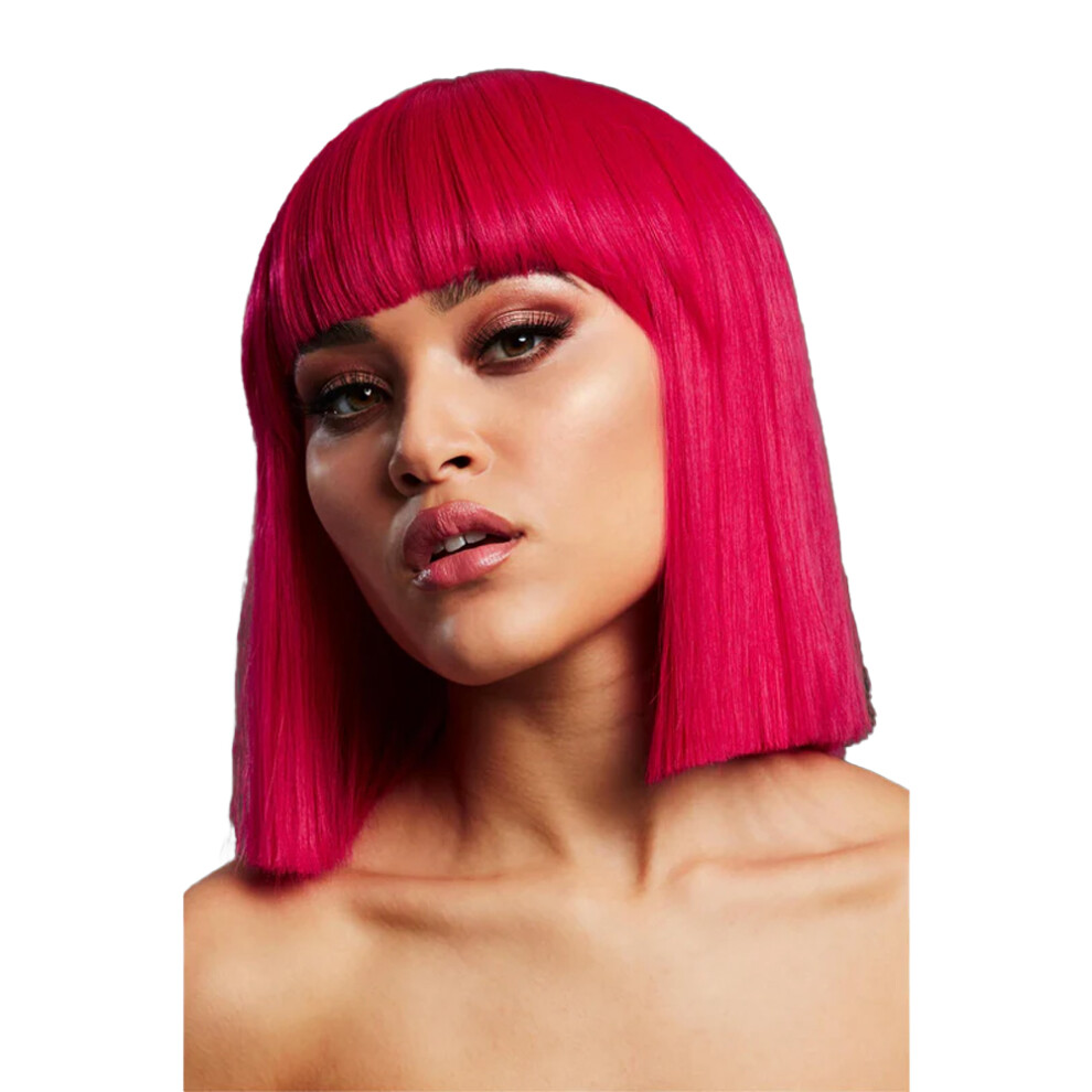 Fever Unisex Pink (One Size, Magenta ) Womens/Ladies Lola Wig