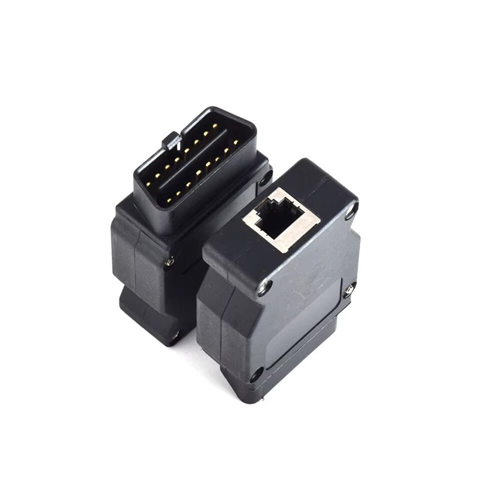 16Pin Male Obd Plug Adapter For Enet Ethernet Code Scanner Obd2 16Pin Connector To Internet Interface Port 4711168915315