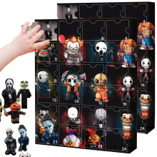 (24, Style B) Halloween Doll Advent Calendar 2023 Random 24 Figures Gifts Nightmare Before Calendar Countdown Surprise Toys