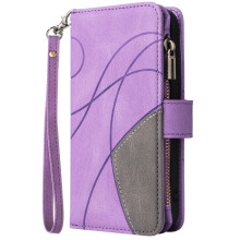 PU Leather Zipper Wallet Case with 9 Card Slots, Kickstand and Magnetic Closure for Samsung Galaxy A23 5G