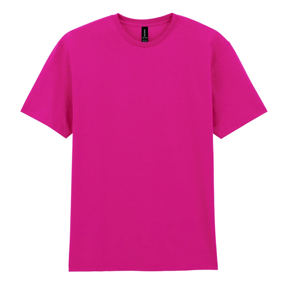 Gildan (Xxl, Heliconia) Mens Cotton Lightweight T-Shirt
