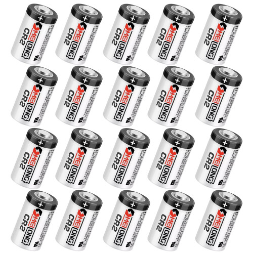 20 Pack CR2 3V Lithium Battery 800mAh Non‑Rechargeable for Camera and Motion Sensor