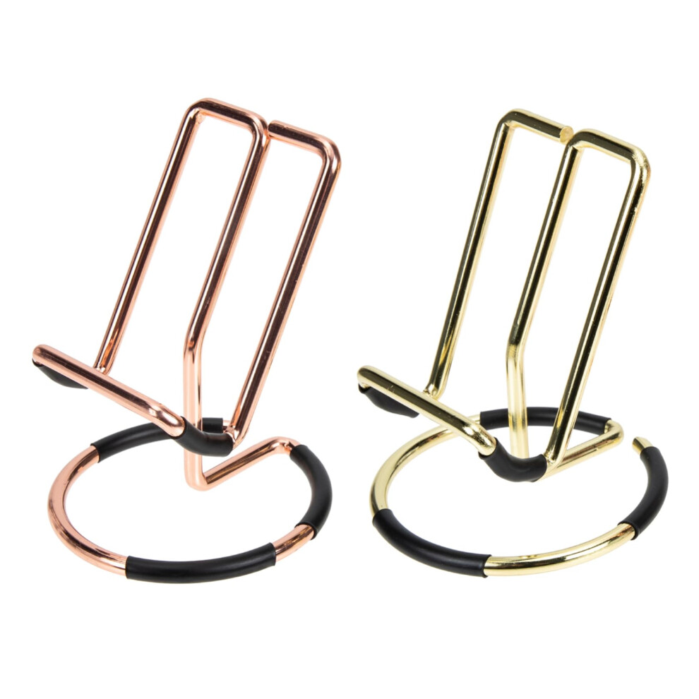2Pcs Metal Desktop Phone Stand Adjustable Holder With Charging Access For Workspace Handsâ Use 9073542930952