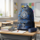 Man City Fan Shoulder Bag, Lightweight Backpack Student Schoolbag 3