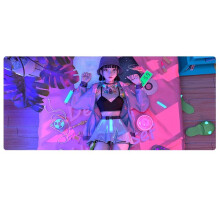 Large Gaming Mouse Pad 900x400mm with SpeedControl Surface and AntiFray Edged Design Girl Style