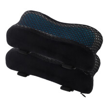 2pcs Ergonomic Chair Armrest Pads with Cooling Gel Memory Foam for Office and Gaming Chairs