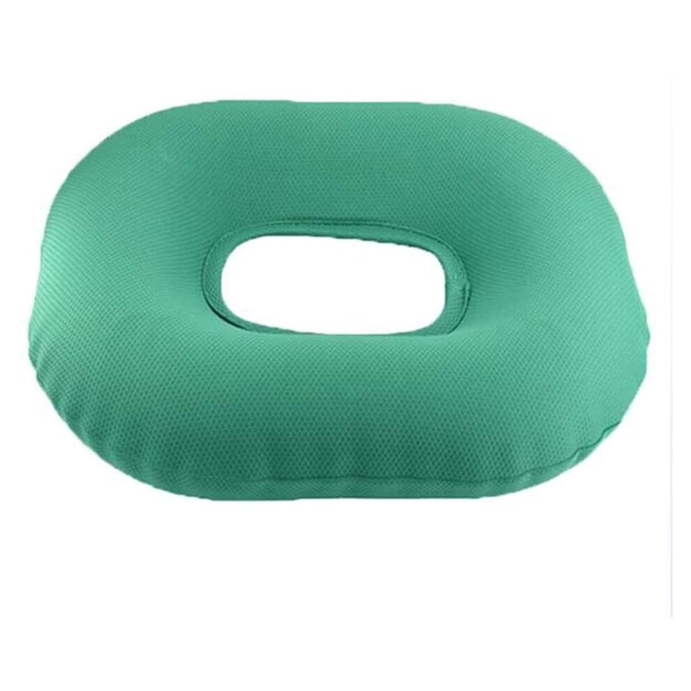 Green Orthopedic Seat Cushion Inflatable Donut Pillow For Tailbone Pain Relief And Sciatica Support