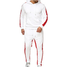 (white, 2XL) Men's and Big Men's Classic Tops Clearance Men's Spring Winter Patchwork Sweatshirt Top Pants Sets Sports Suit Tracksuit