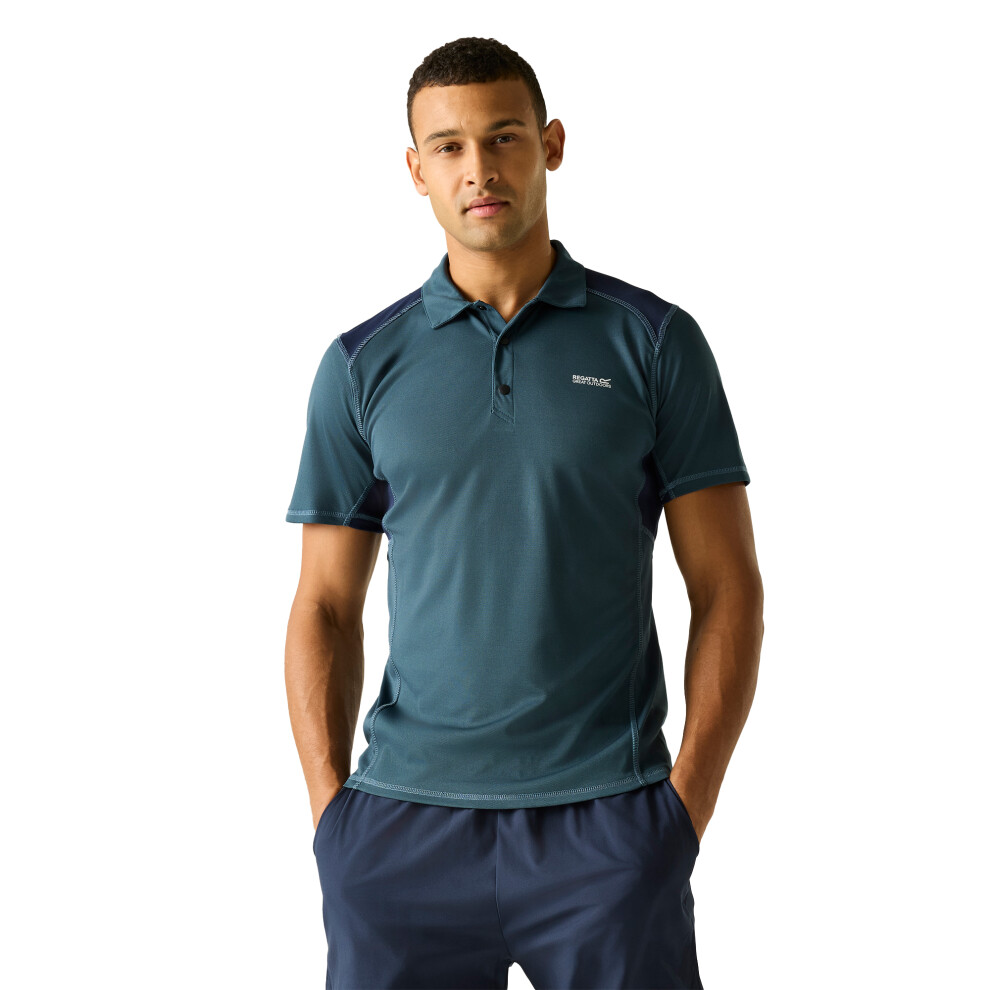 Regatta (L, Night Sky) Mens Virda Logo Polo Shirt