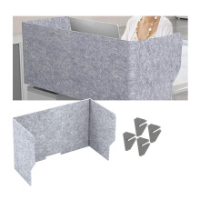 Foldable Acoustic Desk Divider 60/80/100cm Privacy Desk Panel with Noise Reduction for Office and School