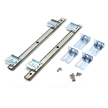 Heavy Duty Metal Keyboard Tray Slides 1 Pair 2 PCs Ball Bearing Rails for Under Desk Adjustable Drawer Silver 2.7x35cm