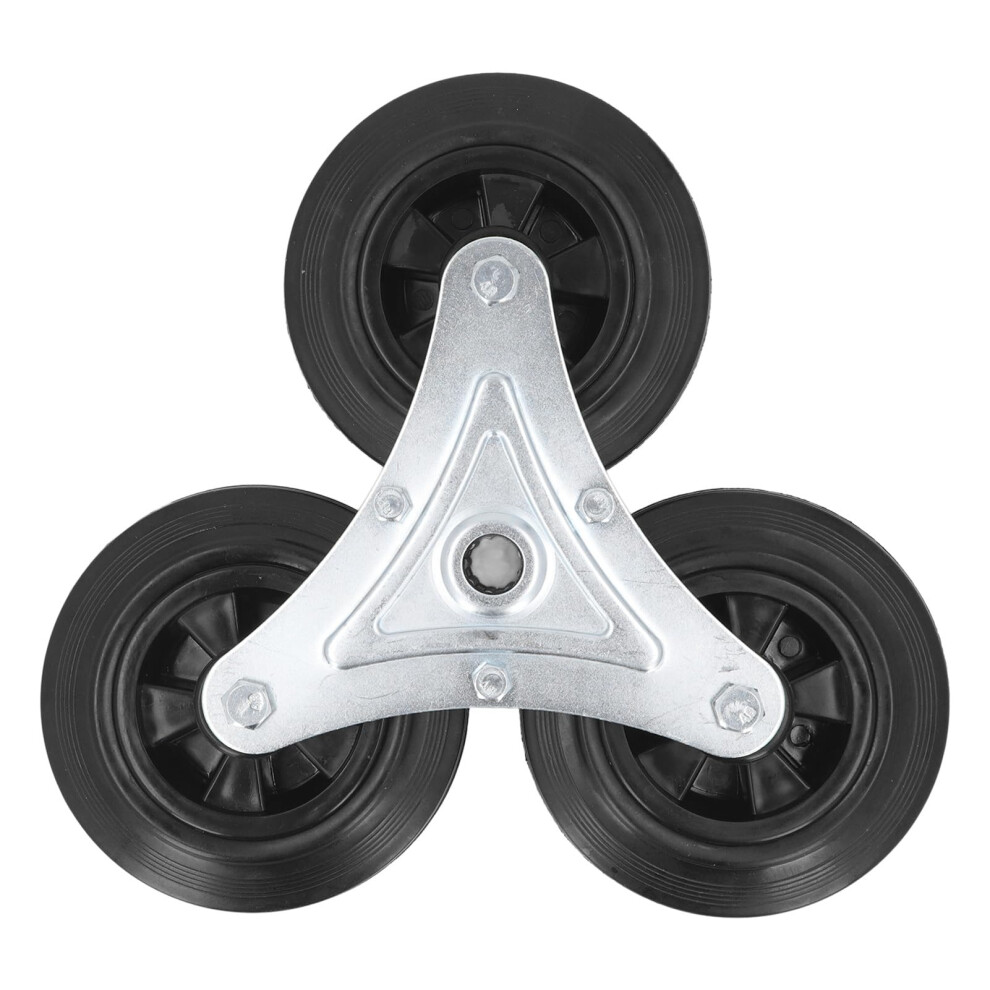 Heavy Duty Stair Climbing Wheel Set, Solid NoâInflation Rubber, ShockâAbsorbing Tri Design For Hand Truck 9330225440284